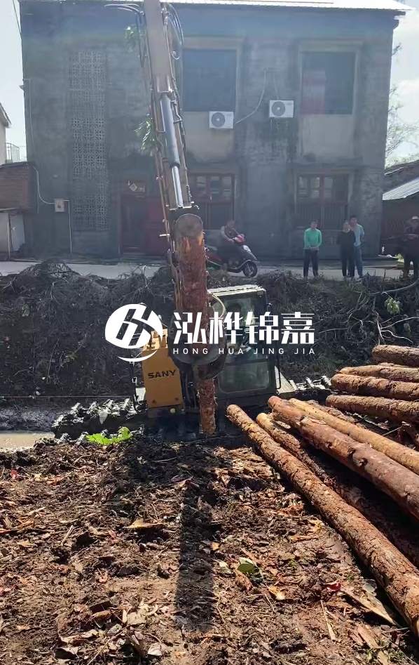 宜春挖機打木樁專業(yè)施工-打地基松木樁和水泥樁哪個更好？