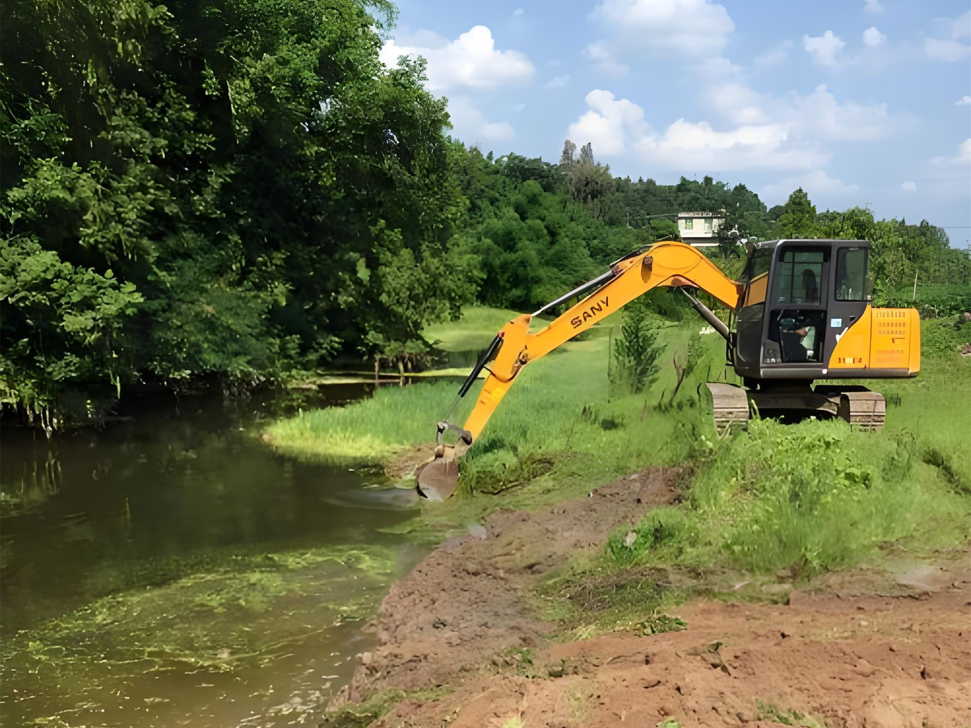 北京朝陽區(qū)水上挖機清淤隊-水庫清淤的最佳施工時段是什么時候？