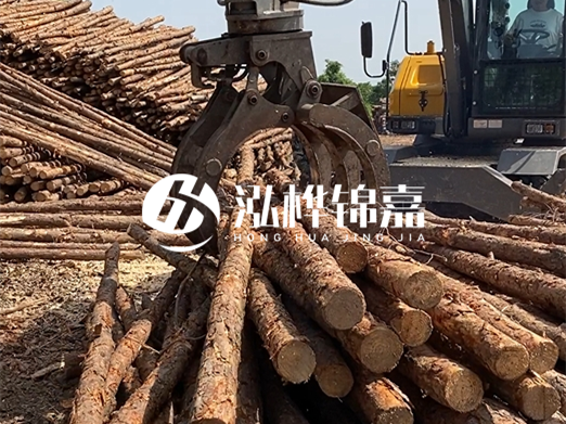 松木樁批發(fā)廠家泓樺錦嘉-松木樁樁尖為什么要削成三棱錐？